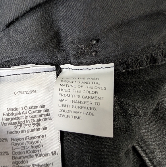 Madewell Curvy Roadtripper Supersoft Skinny High Rise Denim Jeans Size 26 Black - Picture 6 of 10